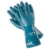Predator Nitrile Coated Gloves, Large, Blue, Fully Coated, Rough Finish