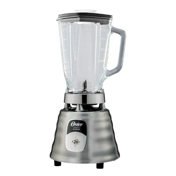Licuadora Clásica Oster 2114110 1 Vel más Pulso Vaso Vidrio Gris