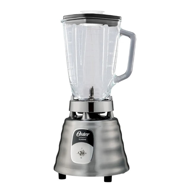 Licuadora Clásica Oster 2114110 1 Vel más Pulso Vaso Vidrio Gris