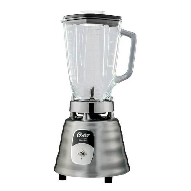 Licuadora Clásica Oster 2114110 1 Vel más Pulso Vaso Vidrio Gris