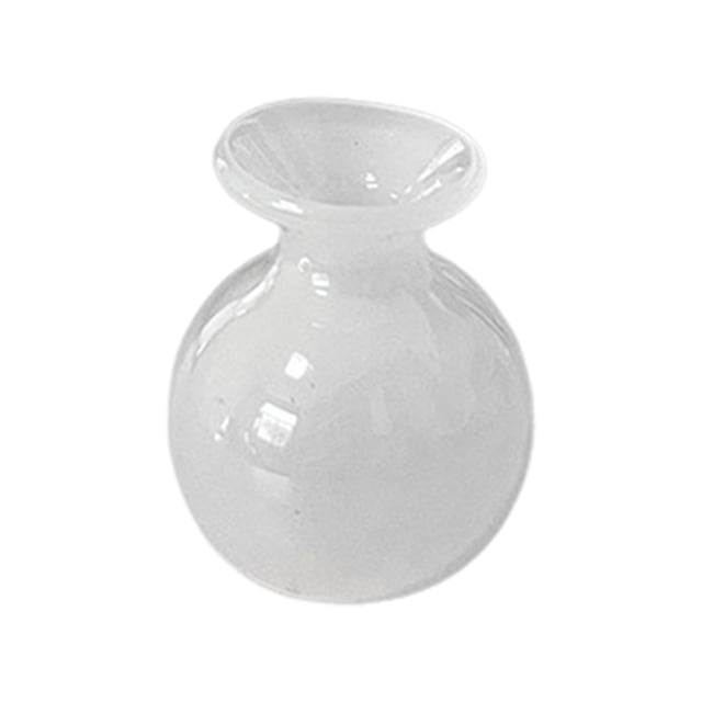 Mini jarrón de cristal para decoración de refrigerador, hogar, oficina, cocina, armario, refrigerador, florero en miniatura 3D, adorno decorativo
