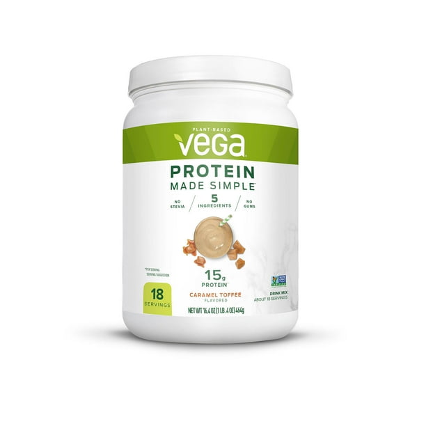 Vega Protein Made Simple Caramel Toffee 18 Servings Walmart Com Walmart Com