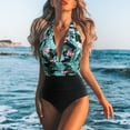 thumbnail image 1 of WILLBEST Traje de Baño de Dos Piezas para Mujer, Traje de Baño de Cintura Alta con Lazo En La Espalda, Monokini Cruzado En La Parte delantera, Traje de Baño de 1 Pieza, 1 of 4