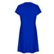 thumbnail image 5 of Puntoco Vestido De Verano Para Mujer Estilo Étnico Estampado Casual Suelto De Manga Corta Con Cuello Redondo Azul Xxl,Regalos Para Mujer Joven, 5 of 5