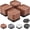 Square-4 Pack-brown, variant on Bed Risers Furniture Risers Heavy-Duty Rectangular Adjustable Block Lift to 3 inches and 4.3 inches Desk, Sofa, Chair Legs, Refrigerator, Washing Machine Support up to 4000 pounds