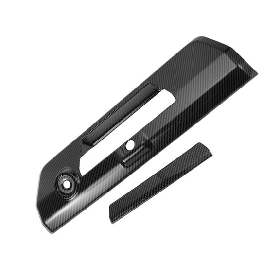 Unique Bargains 1 Set Tailgate Handle Cover Exterior Trim for Ford F-150 2021-2024 ABS Carbon Fiber Pattern Black