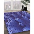 thumbnail image 2 of Ahgly Company Indoor Rectangle Patterned Light Slate Blue Area Rugs, 5' x 8', 2 of 6