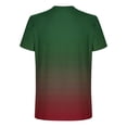thumbnail image 4 of SAWOBUUN Men's Gradient Color T-Shirt Short Sleeve Crew Neck Athletic Tee Slim Fit Breathable Running Top, 4 of 5