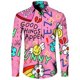 thumbnail image 1 of Camisas de moda para hombre guapo, camisetas casuales con estampado 3D, botones, solapa, manga corta y larga, estilo hip hop, para hombre y mujer, estilo urbano, cárdigan, 1 of 6