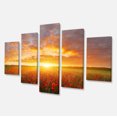 thumbnail image 2 of Design Art - Poppy Field under Bright Sunset, 2 of 3