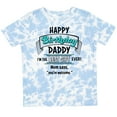 thumbnail image 3 of Inktastic Happy Birthday, Daddy Best Ever in Blue Boys or Girls Toddler T-Shirt, 3 of 5