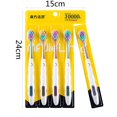thumbnail image 3 of Travel Toothbrushes 5 Pack with Soft Bristles for Sensitive Gums Ergonomic Design Charcoal Color 5x Toothbrush, 3 of 8
