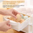 thumbnail image 3 of Soporte De Almacenamiento De Huevos De Plástico Práctico Contenedor De Almacenamiento De Huevos De Cocina Diseño De Cajón Bandeja De Huevos Con Rejillas De Ventilación Para El Cocina Refrigerador Scienceny HA019081-00, 3 of 7