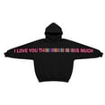 thumbnail image 6 of Matching Hoodies for Couples I Love You This Much Hoodie Cute Valentine's Day Sweatshirts Long Sleeve Oversized Shirt His and Her Pullover with Heart Letters, 6 of 8