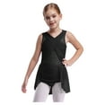 thumbnail image 1 of Raenseen Justaucorps de Patinage en Strass pour Filles Robe de Danse Ballet Lyrique Découpe Dos Costume de Performance Noir 6, 1 of 7