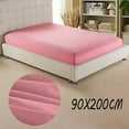 thumbnail image 2 of Isvgxsz 100% Cotton Fitted Sheet, Ultra Soft Bottom Sheets Deep Pockets, Skin Friendly Breathable Easy Fit not Shrink, 35.43"x78.74", No Pillowcase, 2 of 5