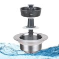 thumbnail image 2 of Gustave Kitchen Sink Drain Strainer 3 in 1 Stainless Steel Pop Up Sink Stopper Drain Filter Basket Cover Universal Anti-Clogging Food Hair Catcher for Kitchen Bathroom Shower Sink, 2 of 9
