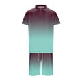 thumbnail image 1 of toraway Mode Costumes pour Hommes Coupe Régulière Sépare Costume Imprimé Mode Dégradé Rayé TTTG, 1 of 4