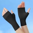 thumbnail image 4 of Guantes negros de verano sin dedos, guantes de conducción de verano, guantes de medio dedo, protección UV, guantes transpirables, guantes de ciclismo y senderismo, 4 of 5