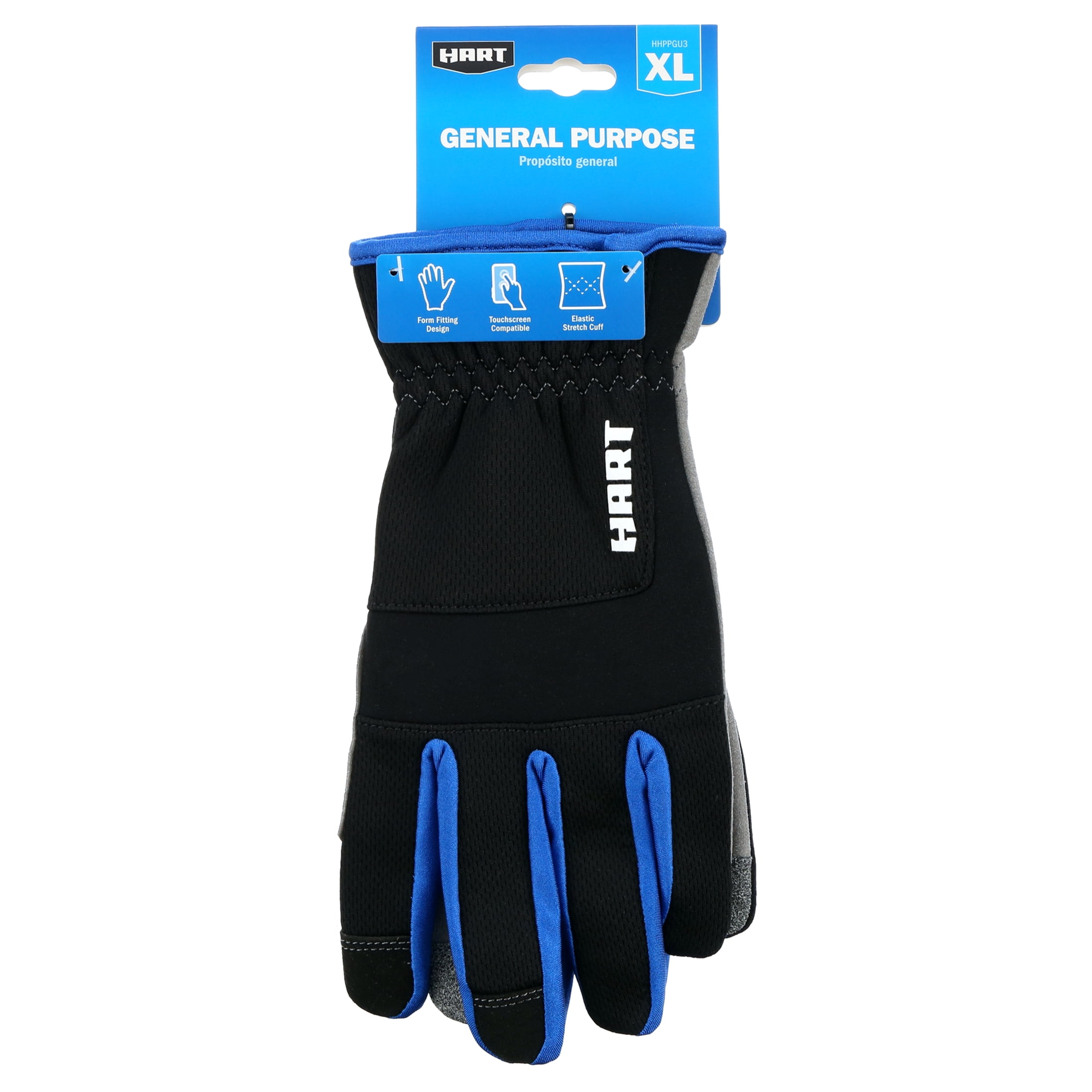 HART General Purpose Work Gloves, Touchscreen Compatible (Extra Large)