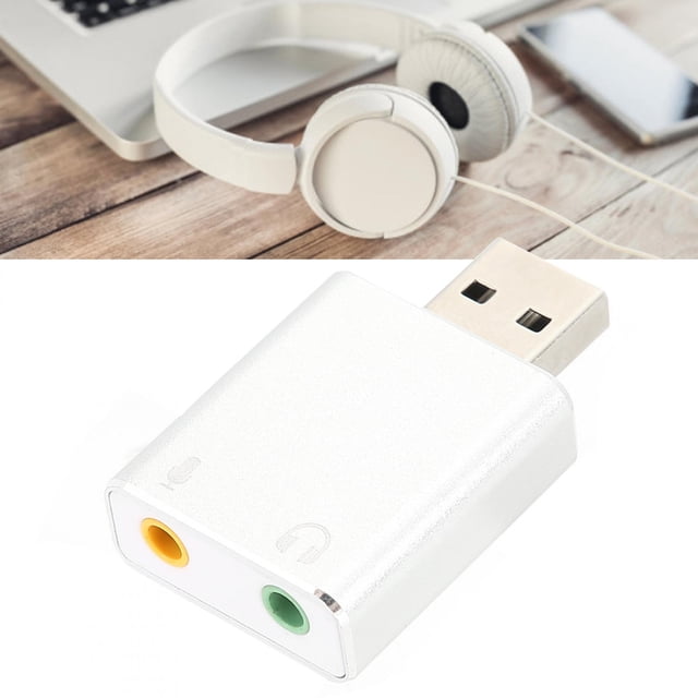 Tarjeta De Sonido USB Externa Adaptador De Tarjeta De Sonido Con Interfaz De Audio Sin Unidad De 7.1 Canales Para Computadora Portátil