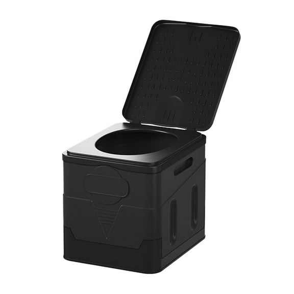 Miulika Foldable Travel Toilet Portable Toilet Lightweight Multipurpose with Lid Folding Toilet Camping Toilet for Rvs Hiking Camping