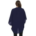 thumbnail image 3 of Women's  Loose Fit 3/4 Sleeves Kimono Style Cover Up Solid Cardigan S-3XL, 3 of 4