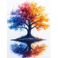 thumbnail image 1 of Qisvanset Framed Canvas Wall Art, 12x16 Inch Colorful Psalm Watercolor Pastor Gift Print, 1 of 5