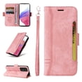 thumbnail image 1 of Allytech Case for Samsung Galaxy A53 5G,PU Leather Wallet Cover with ID Credit Card Slots,Magnetic Buckle Flip Stand Shock Absorption Protective Phone Case + Wrist Strap,Pink, 1 of 15