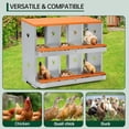 thumbnail image 4 of Orange 2 niveles metal chicken nesting boxes-8-compartment chicken egg laying box con grande vented holes para hens y chickens, 4 of 7