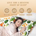 thumbnail image 3 of Naloa Lemon Fruits Vegetables Super Soft 20x60 Body Pillow Case,Long Side Hidden Zipper（PILLOWS ARE NOT INCLUDED）, 3 of 6