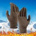 thumbnail image 2 of Winter Warm Gloves for Men - Thickened, Windproof, Knitted, Touch Screen Compatible, Outdoor Riding, Cold-Resistant, Multiple Colors, 2 of 5