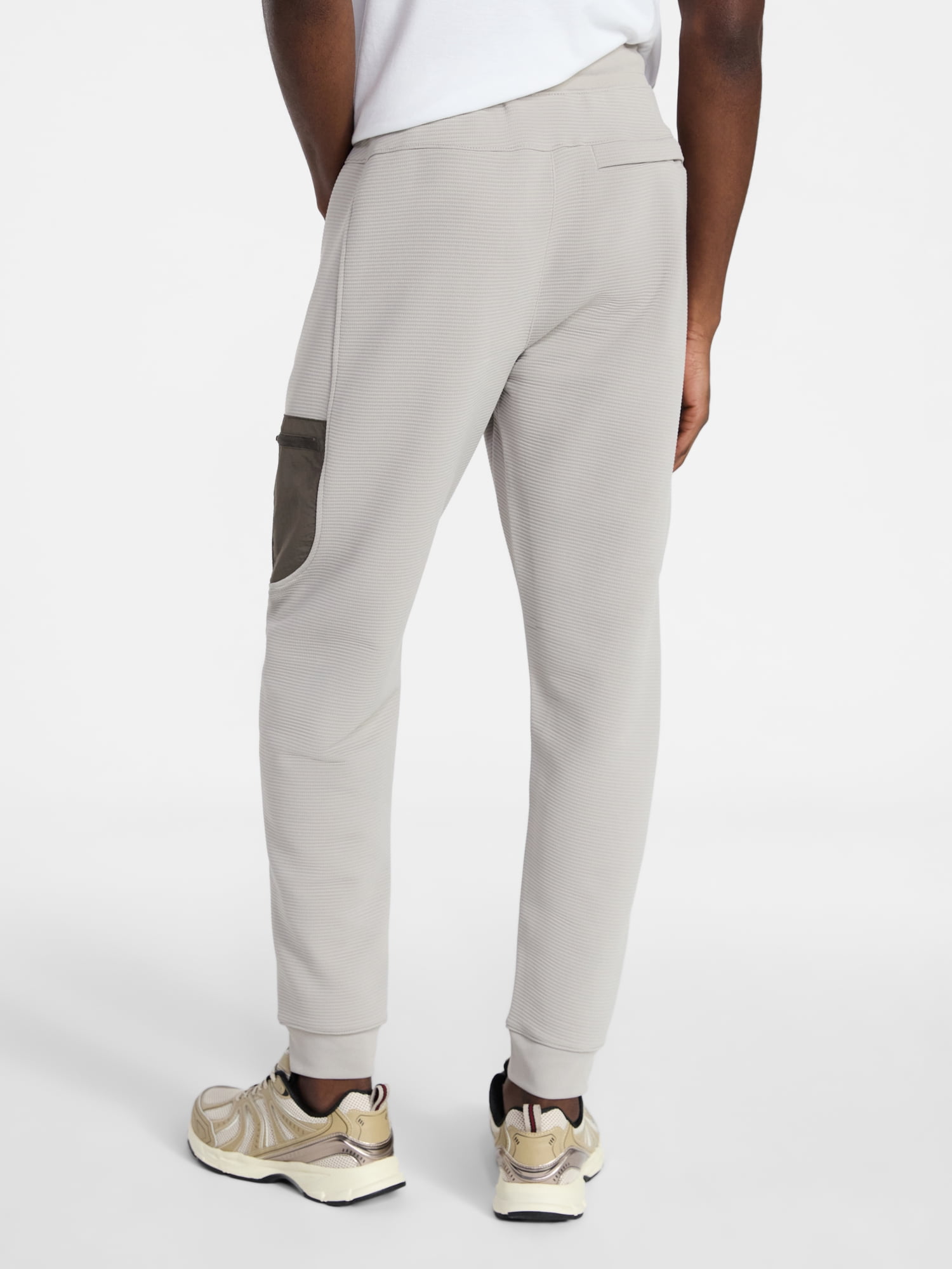 Athletic Works Men's and Big Men's Mix Media Joggers, Size S-4XL