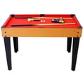 thumbnail image 5 of Olurrisa 5-in-1 Multi-Game Table - Billiards, Push Hockey, Foosball, Ping Pong, and Basketball brown/red, 5 of 9