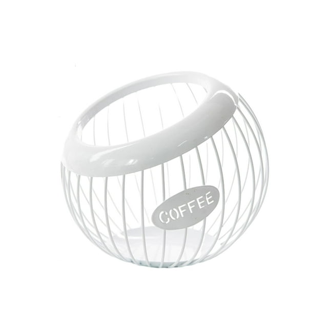 Transemion Reliable Pod Organizer For Home Cafe Hotel Large Capacity Convenient And Practical Durable white 1Set