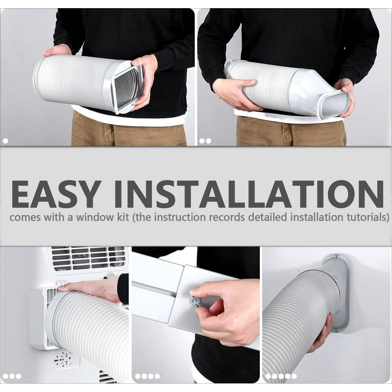 Exhaust Hose Portable Ac Unit For Garage With No Windows 8,000 BTU 3-in-1  Portable Air Conditioners With Built-in