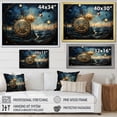 thumbnail image 4 of Designart "Galactic Guide Celestial Chart" Astrology Floater Framed Wall Decor, 4 of 7