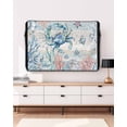 thumbnail image 3 of Outdoor TV Cover 60 to 65 Inch Weatherproof, Blue Coastal Ocean Waterproof TV Screen Protector for Outside Decor with Zipper and Pocket 58"L x 37"H , Crab Coral Shell L, 3 of 7