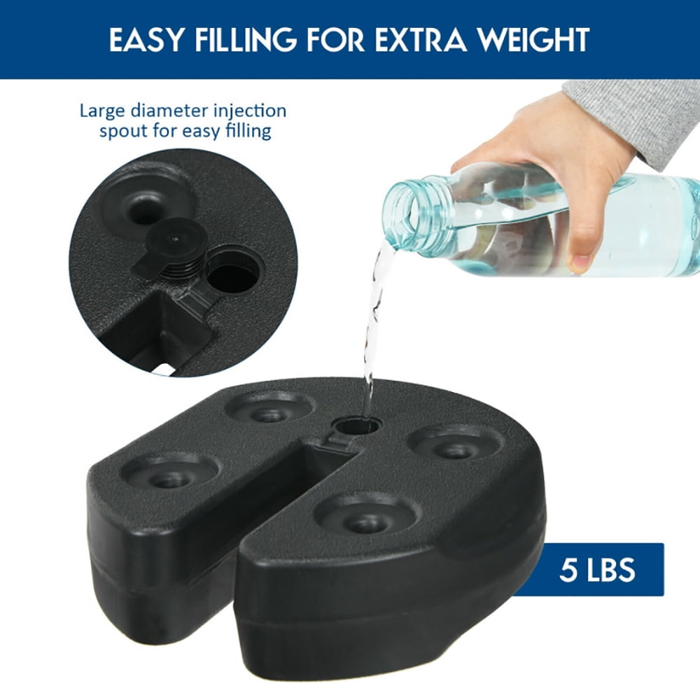 Aimee Lii 8 pieces Weight Plates Patio Canopy Tent Gazebo Shade Umbrella Water Filled, Patio Umbrella Stands & Bases Aimee Lii 8 pieces Weight Plates Patio Canopy Tent Gazebo Shade Umbrella Water Filled, Patio Umbrella Stands & Bases