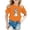 Orange, variant on Toddler Girl Shirts 18-24 Months Round Neck Cartoon Print Short-Sleeve T-Shirt Trendy Holidays Tops Shirts for Kids, Orange