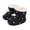 Dark Blue, variant on LIUYUNNN Baby Shoes Warm Short Boots Shoes Fashion Printing Non Breathable Boots Boy Boots, Size 0-6 Months