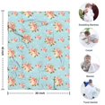 thumbnail image 4 of Pioneer Flower Floral Print Pattern Blanket,Comfortable Soft Flannel Throw Blanket,All Season,Warm Lightweight Blankets for Sofa Bed Couch Living Room Chair,30"x40", 4 of 4
