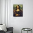 thumbnail image 3 of Leonardo Da Vinci Canvas Wall Art - Mona Lisa Classic Artwork Picture Print with Framed Famous Oil Painting Hang for Home Office Bedroom Living Room Wall Decor-12" X16", 3 of 7