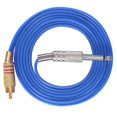 thumbnail image 2 of Kit de conversión de máquina de tatuaje con línea de gancho de silicona para inserción de interfaz RCA recta (azul), 2 of 13