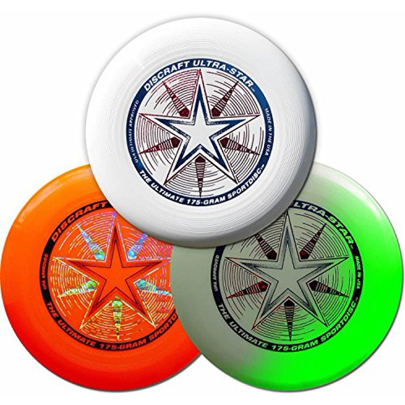 Discraft 175g Ultimate Disc Bundle (3 Discs) White, Orange & Glow
