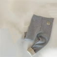 thumbnail image 2 of Gpaecead 0-2T Toddler Girls' Fleece Lined Leggings Bear Plush Leggings Baby Outerwear Thick Warm Pants Gray, 2 of 4