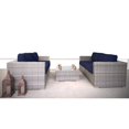 thumbnail image 3 of Living Source International 3-Piece Sectional Set with Cushion in Gray/Navy Blue, 3 of 5