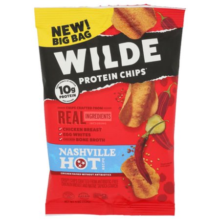 2X - Wilde Nashville Hot Recipe Chicken Protein Chips 4 oz Package May Vary