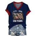 thumbnail image 5 of MEICHEN 250 Years of Freedom Shirt 250th Anniversary of American Independence Day Blouse Top, 5 of 5