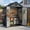 6'×4.4'-Dark Grey, variant on ZYJOYY Resin Outdoor Storage Shed 6' x 4.4', Plastic Storage Shed with Floor & Window for Backyard, Garden Tools, Lawn Mower & Outdoor Storage, Cement Gray
